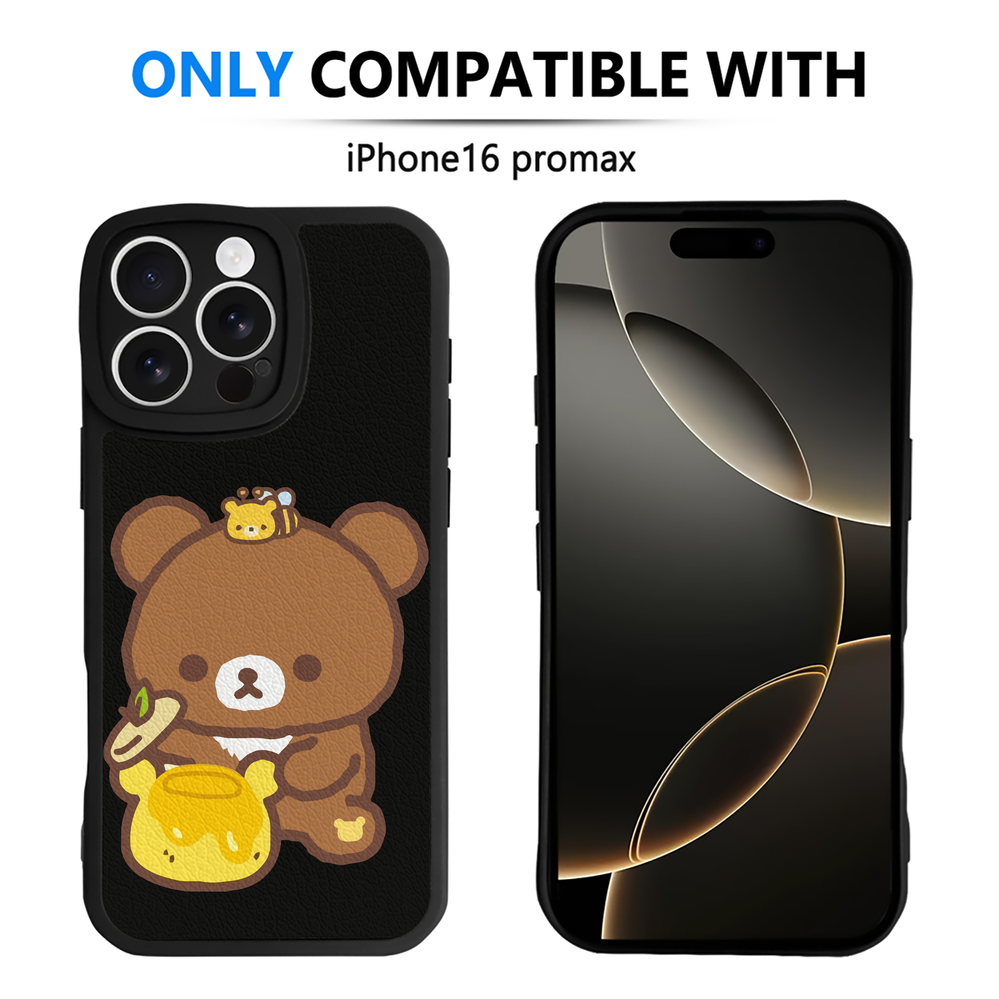 （画像用） リラックマ リラックマ キイロイトリ Rilakkuma Korilakkuma Kiiroitori 【iPhone 16シリーズ対応】シリコンスマホケース（レザー調） 材質：シリコン
